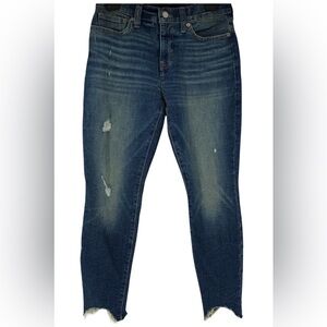 Lucky Distressed Mid-Rise Ava Skinny Jeans